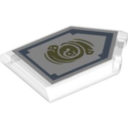 Kachel / Fliese 2x3 fünfeckig "Spirit Vortex", transparent