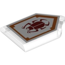 Kachel / Fliese 2x3 fünfeckig "Beetle Bomb", transparent