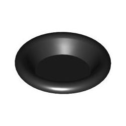 Teller 3x3, schwarz
