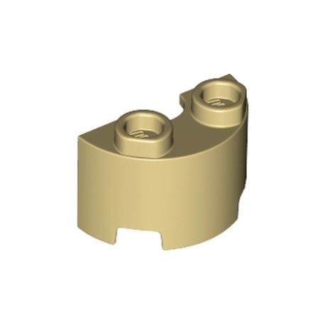Wandelement Halbrund 1x2x1, beige