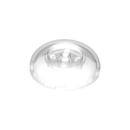 Kuppel 4x4 mit runder Vertiefung 2x2, transparent