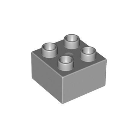 Duplo Stein 2x2, hellgrau