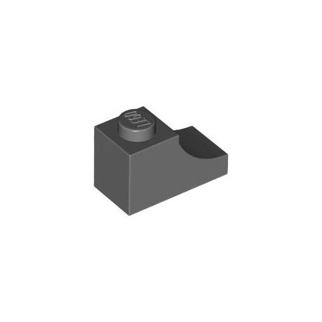 Bogen 1x2 invers, dunkelgrau