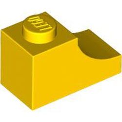 Bogen 1x2 invers, gelb