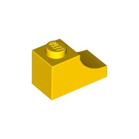Bogen 1x2 invers, gelb