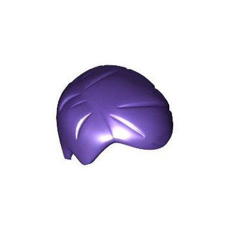 Haare glatt, Scheitel rechts, dunkelviolett