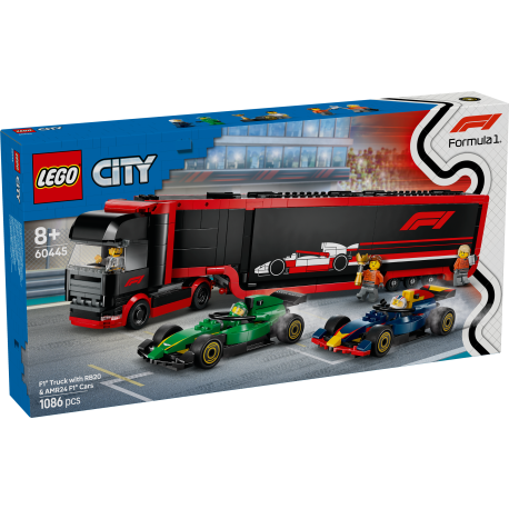 F1® Transporter mit RB20 & AMR24 F1® Rennautos