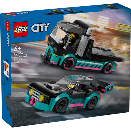 Autotransporter mit Rennwagen