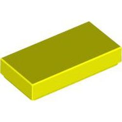 Kachel / Fliese 1x2, neongelb