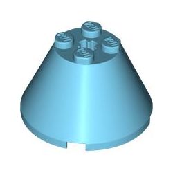 Kegel 4x4x2, azurblau