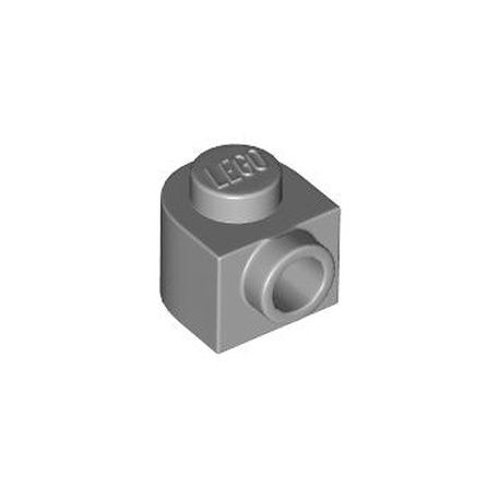 Stein 1x1 halbrund mit seitlicher Noppe, hellgrau