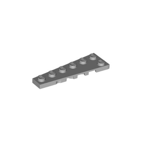 Platte 2x6 schräg links, hellgrau