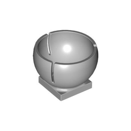 Platte 2x2 mit Kugelaufnahme 3x3, hellgrau