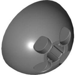 Halbkugel 3D, dunkelgrau