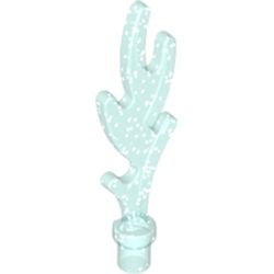 Flamme "Glitzer", transparent hellblau