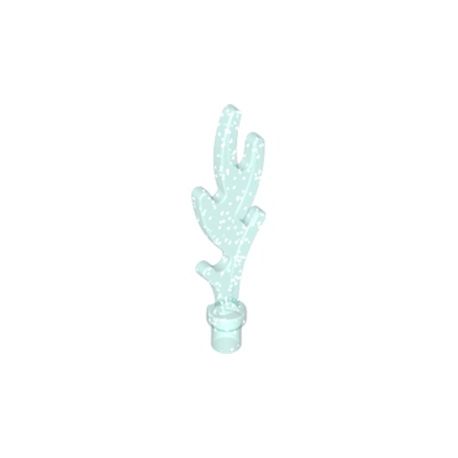 Flamme "Glitzer", transparent hellblau