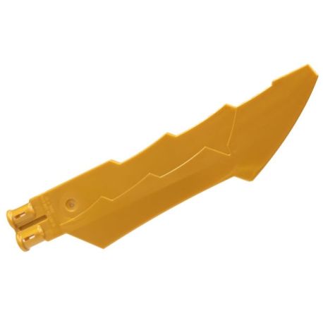 Schwertklinge 14L mit 2 Achslöchern, gold matt