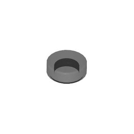 Kachel / Fliese 1x1 rund, transparent schwarz