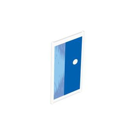 Fensterscheibe 1x4x6 "Ozean mit Mond", transparent