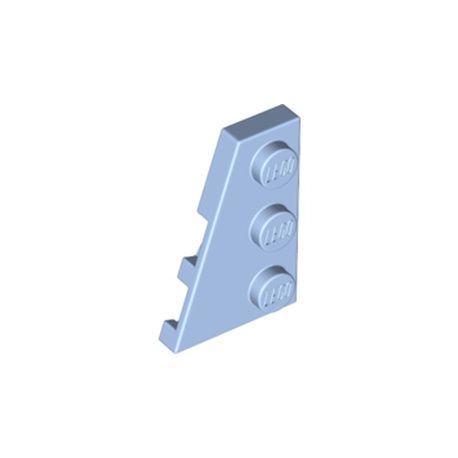 Platte 2x3 schräg links, lichtblau