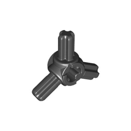 Achsendrehkreuz mit 3 Achsen, schwarz