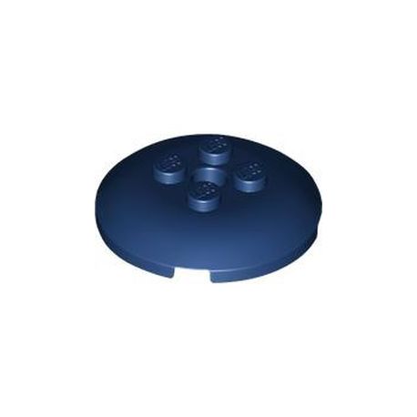 Kuppel 4x4x2/3 mit 4 Noppen und Loch, dunkelblau