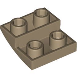 Bogen 2x2 invers, dunkelbeige