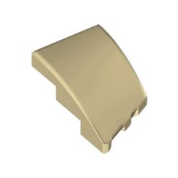 Bogen 3x2, schräg links, beige