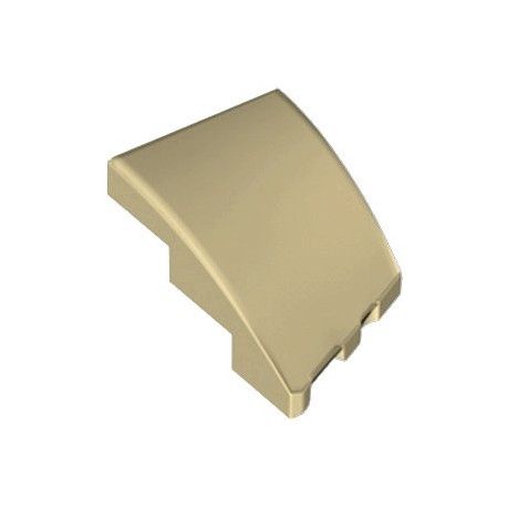 Bogen 3x2, schräg links, beige
