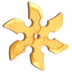 Rotor / Sägelblatt / Shuriken, gold matt