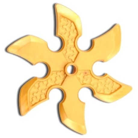 Rotor / Sägelblatt / Shuriken, gold matt