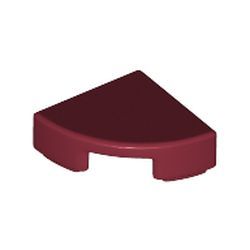 Kachel / Fliese 1x1 viertelrund, dunkelrot