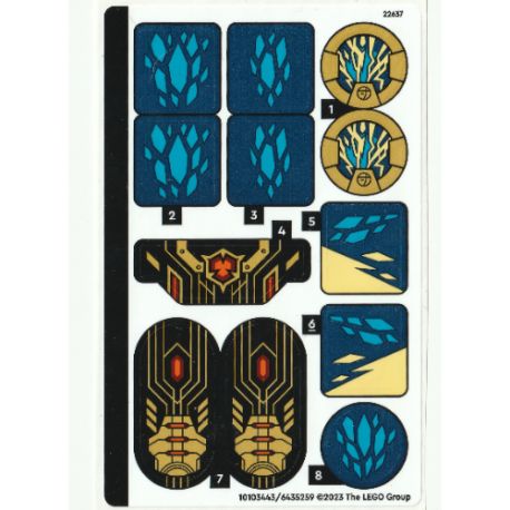 Sticker 71796 Elemental Dragon vs. The Empress Mech