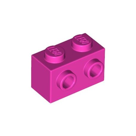 Stein 1x2 mit 2 seitlichen Noppen, pink