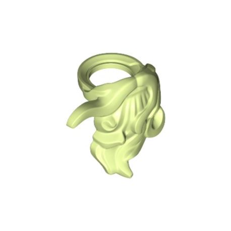 Vollbart zerzaust, gelbgrün