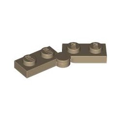 Scharnier 1x2 - 1x2, dunkelbeige