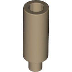 Kerze, dunkelbeige