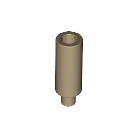 Kerze, dunkelbeige