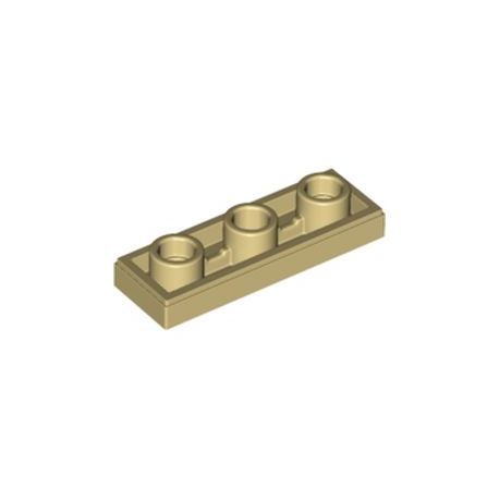 Kachel / Fliese mit Loch 1x3 invers, beige