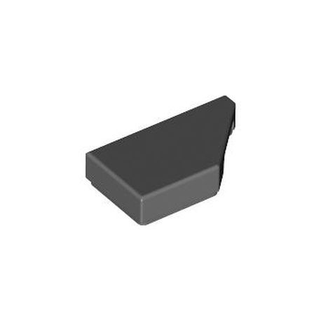 Kachel / Fliese 1x2 schräg rechts, dunkelgrau