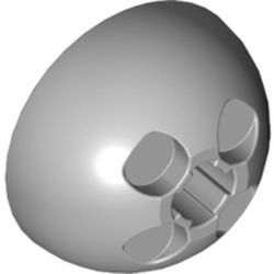 Halbkugel 3D, hellgrau