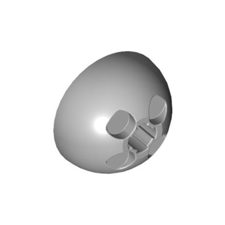 Halbkugel 3D, hellgrau