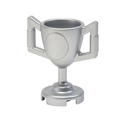 Pokal gross, silber metallic