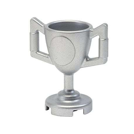 Pokal gross, silber metallic