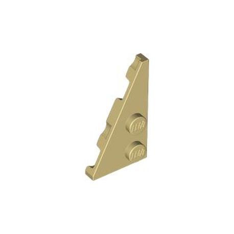 Platte 2x4 schräg zugespitzt links, beige
