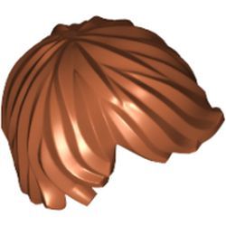 Haare zerzaust, dunkelorange