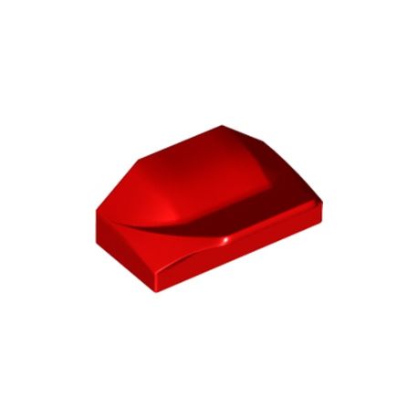 Bogen 1x2x2/3 mit Flügel, rot