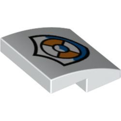 Bogen 2x2 "Coast Guard Logo", weiss