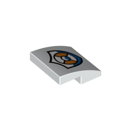 Bogen 2x2 "Coast Guard Logo", weiss