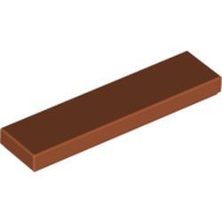 Kachel / Fliese 1x4, dunkelorange